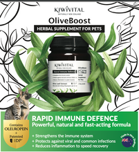 Load image into Gallery viewer, Kiwivital: OliveBoost Herbal Therapy for Pets 80g/150g (Strengthens Immune, Heart, Anti-diabetic, Reduce Fungal/Yeast)
