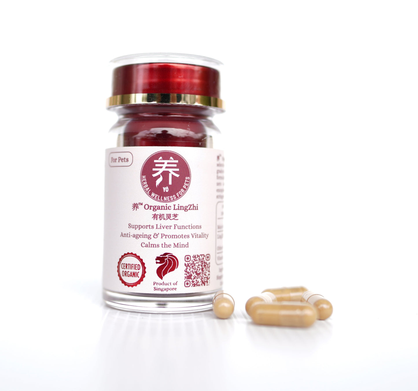 养™ Yo Organic Lingzhi 有机灵芝 for Pets (30 Vege Capsules)