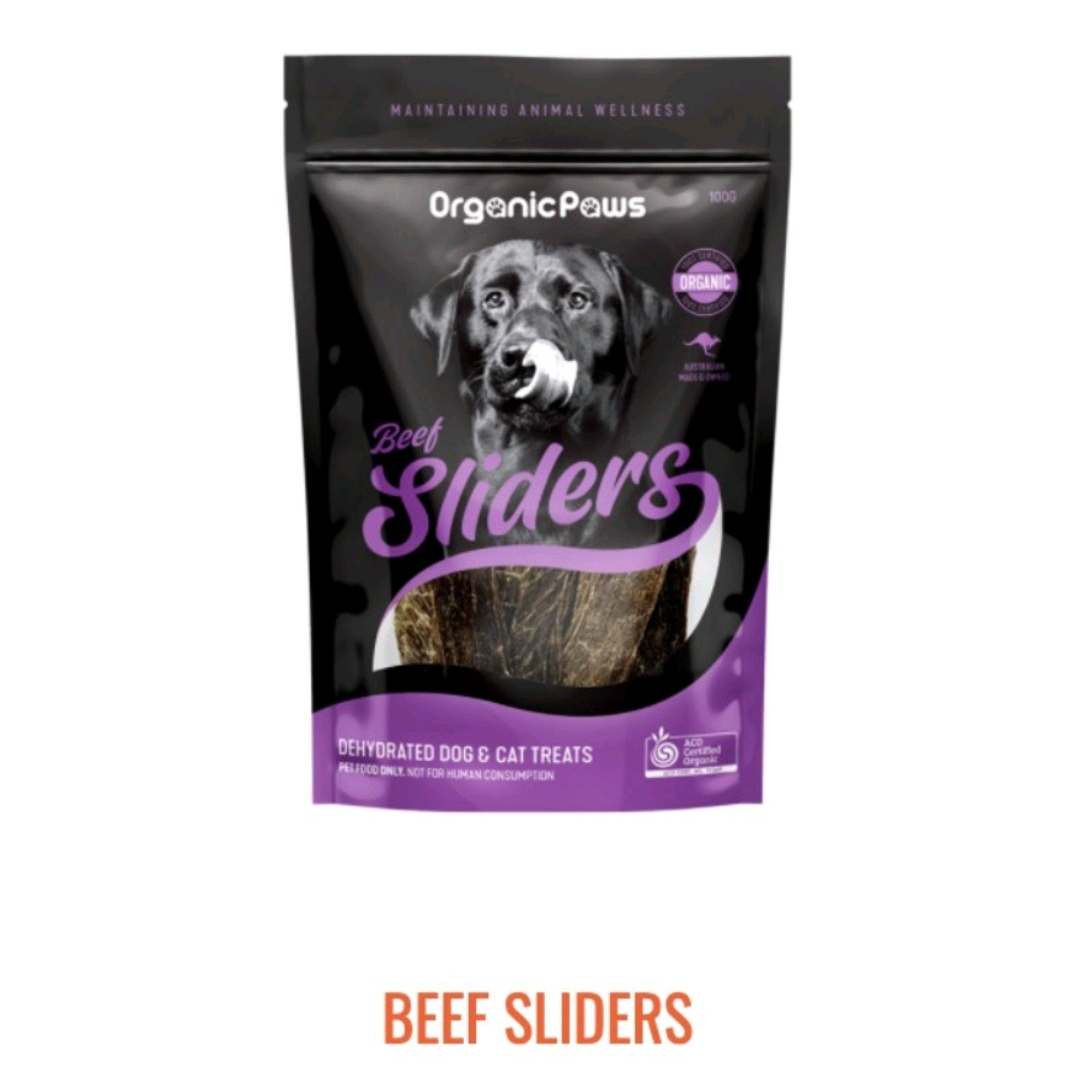 Organic Paws Sliders (Dehydrated Treats for Cats & Dogs)-(3 Flavours) 100g