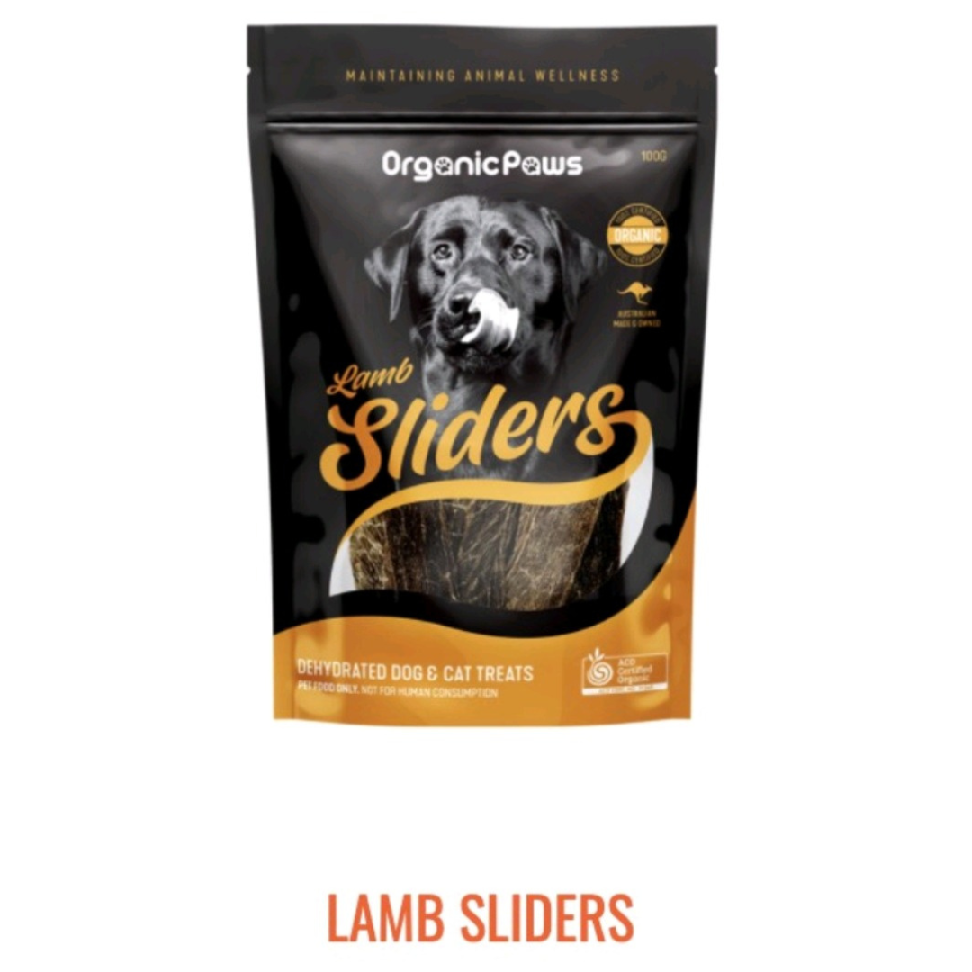 Organic Paws Sliders (Dehydrated Treats for Cats & Dogs)-(3 Flavours) 100g
