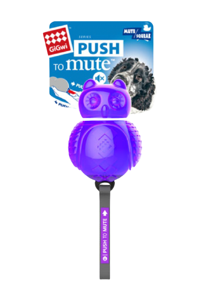 GiGwi Push to Mute Series: Owl, Rugby Ball, Johnny Stick, Dinoball