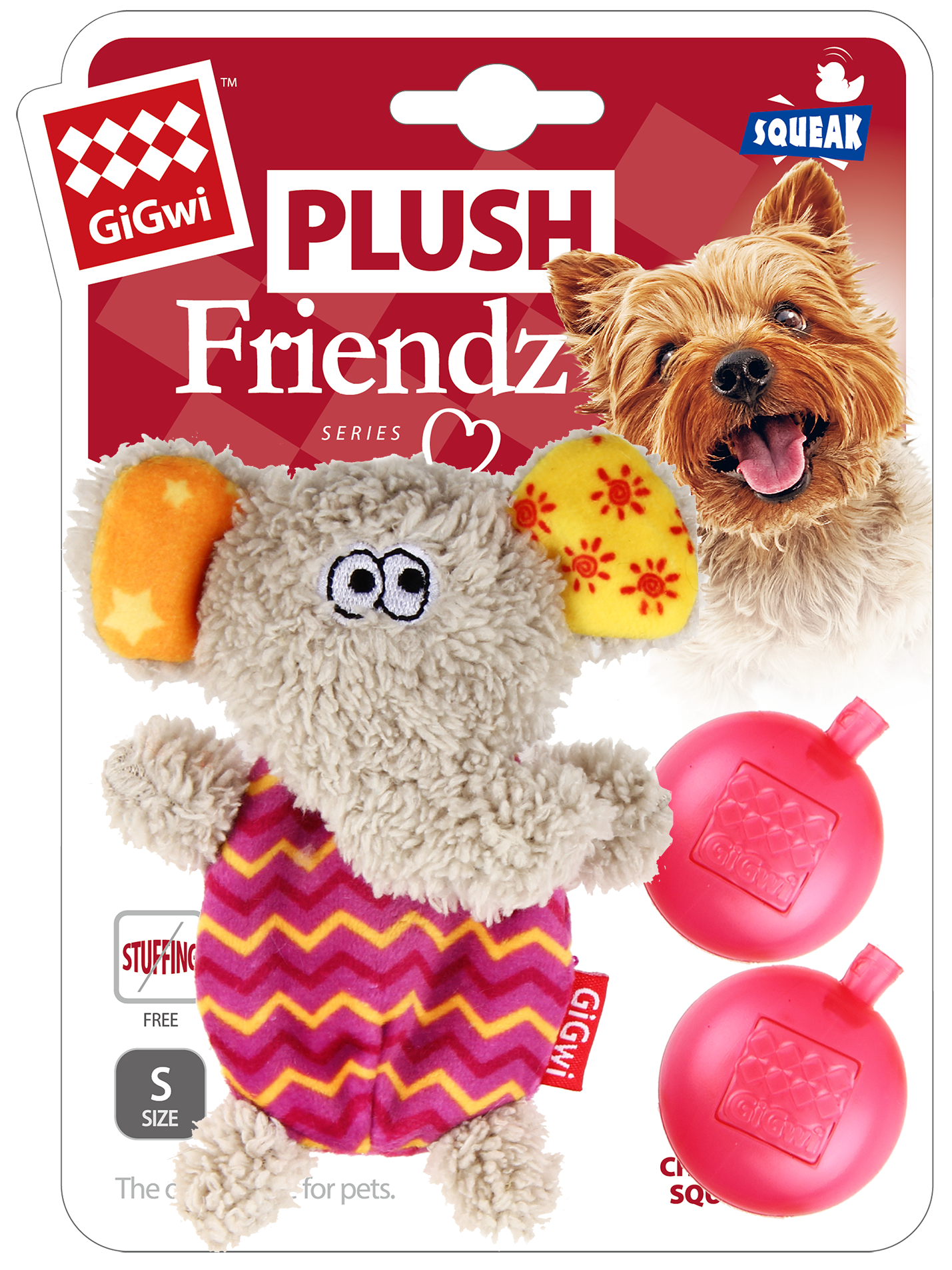 GiGwi Plush Friendz Series: Plush Dog Pet Toy
