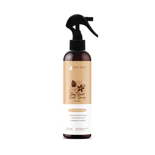 kin+kind: Pet Smell Coat Spray - Lavender, Energizing Grapefruit, Almond+Vanilla, Patchouli