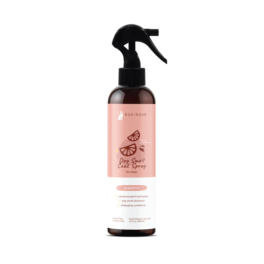 kin+kind: Pet Smell Coat Spray - Lavender, Energizing Grapefruit, Almond+Vanilla, Patchouli