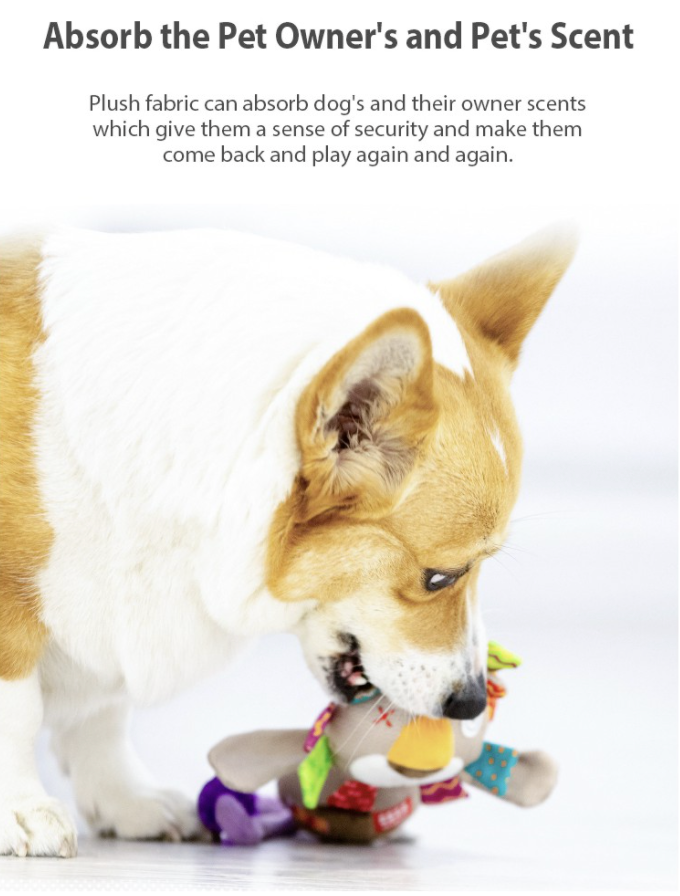 GiGwi Plush Friendz Series (TPR Stick) : Chew Tug Pet Toys