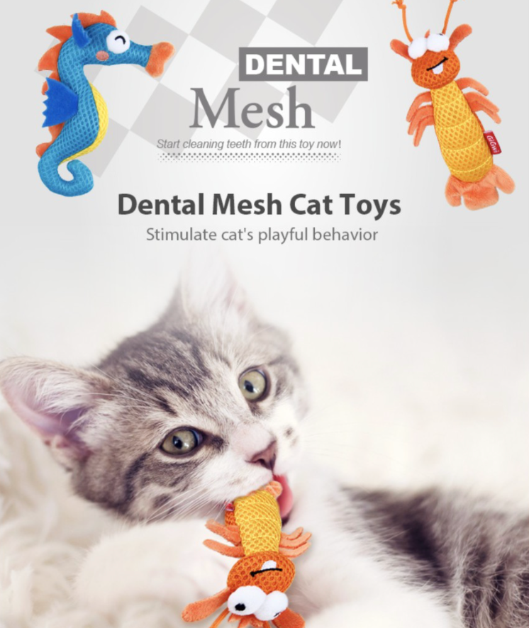 GiGwi Dental Mesh Series: Interactive, chewing catnip cat toy