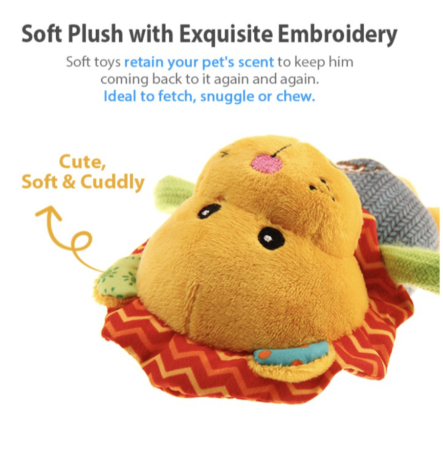 GiGwi Plush Friendz: Squeaky Plush Dog Toy