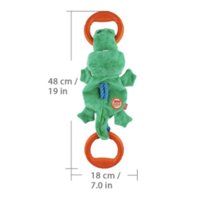 GiGwi Iron Grip Series: Pet Tug Toys - Crocodile, Duck, Tiger