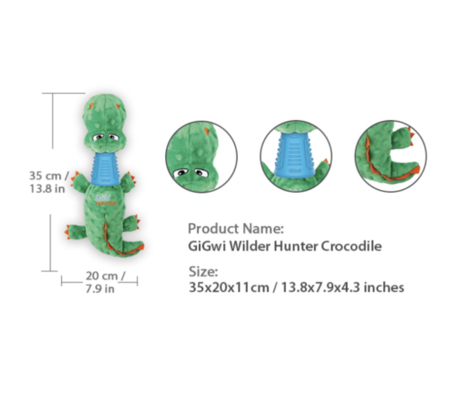 GiGwi Wild Hunter Series: Crocodile and Dragon