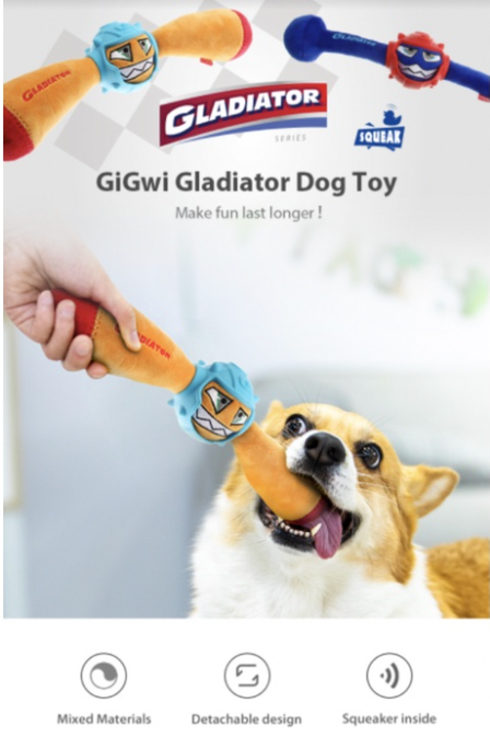 GiGwi Gladiator Series: Blue Gladiator, Yellow Gladiator