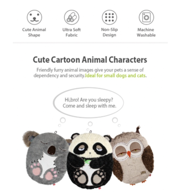 GiGwi Snoozy Friendz Series: Adorable Pet Bed