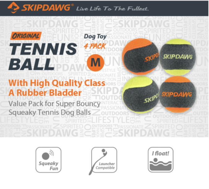 Skipdawg Series: Breezy Ball, Agility Ball, Tennis Ball