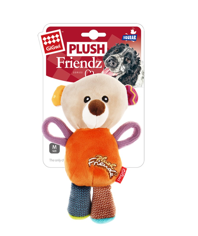 GiGwi Plush Friendz: Squeaky Plush Dog Toy