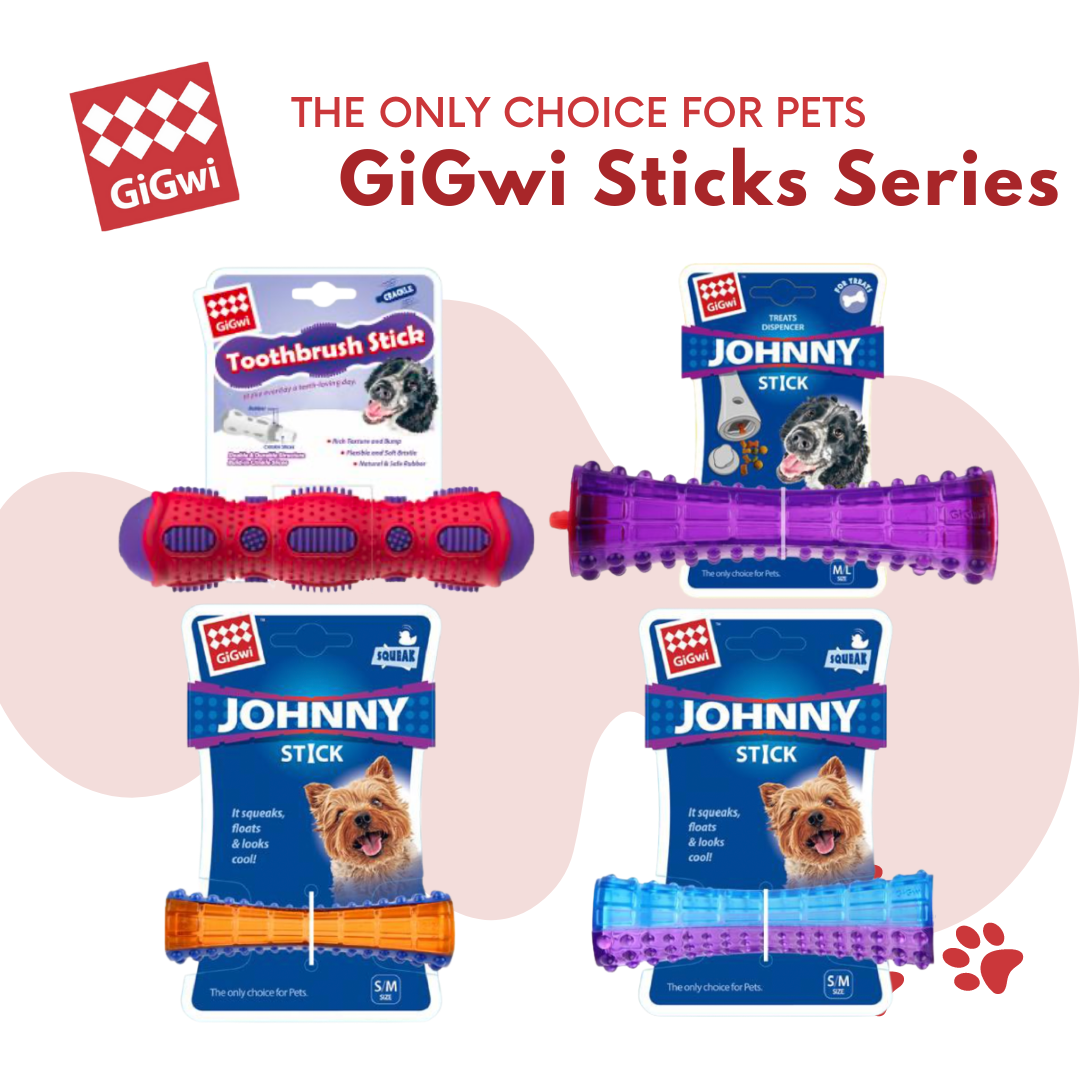 GiGwi Stick Series: Toothbrush Stick, Johnny Sticks