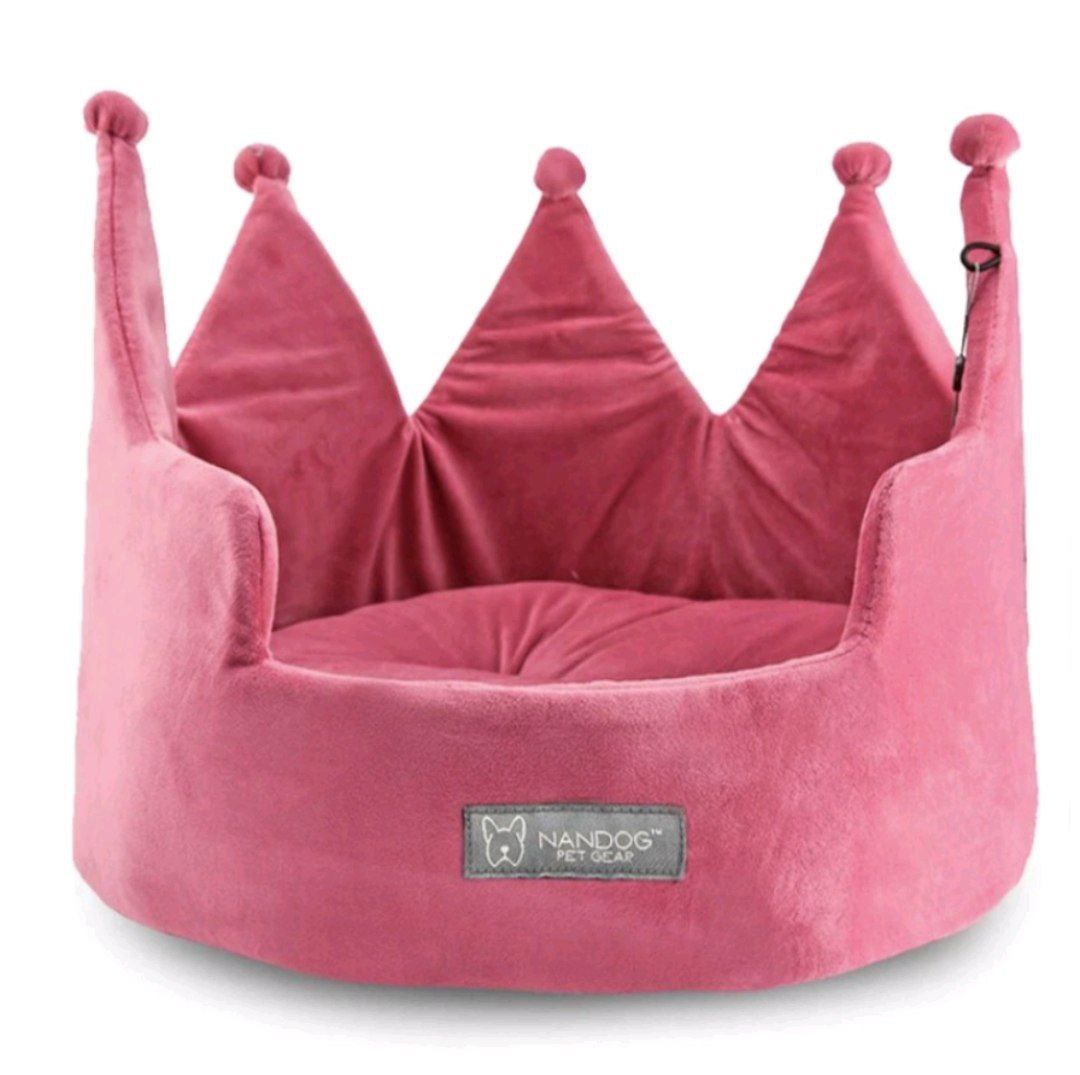 NANDOG: Crown Bed Super Soft Luxe Dog/Cat Bed