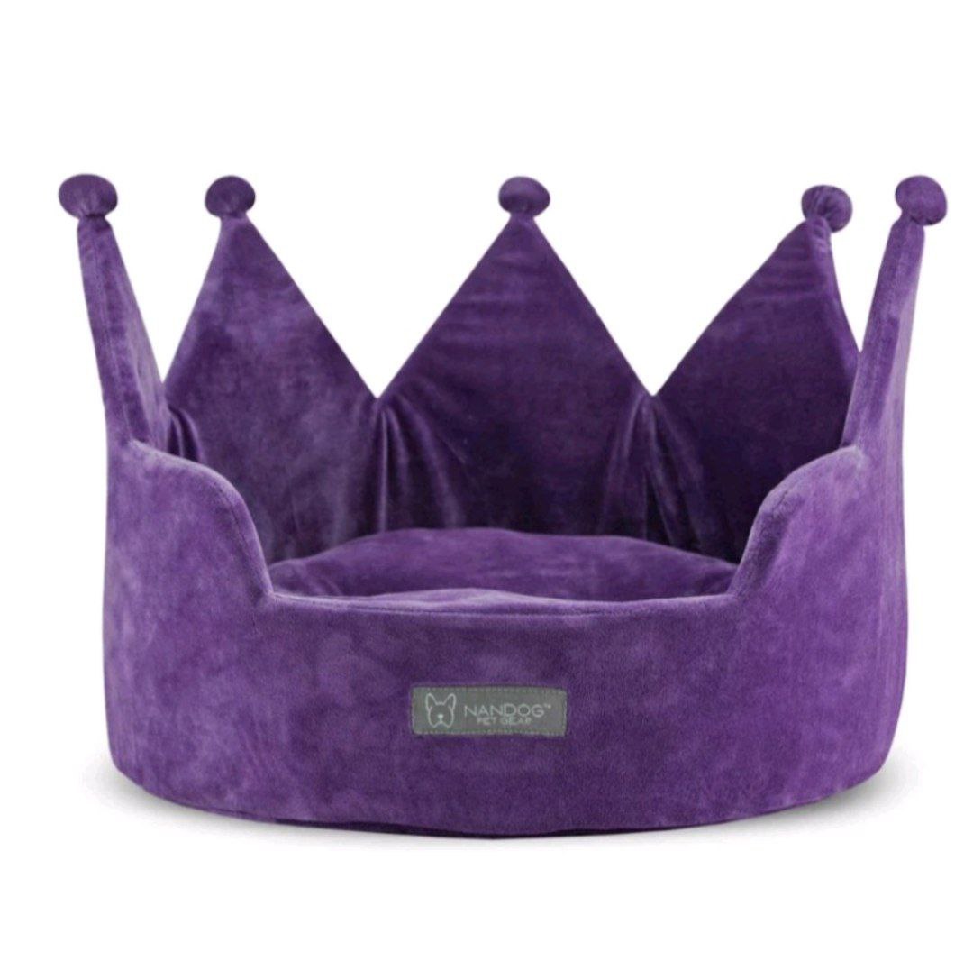 NANDOG: Crown Bed Super Soft Luxe Dog/Cat Bed