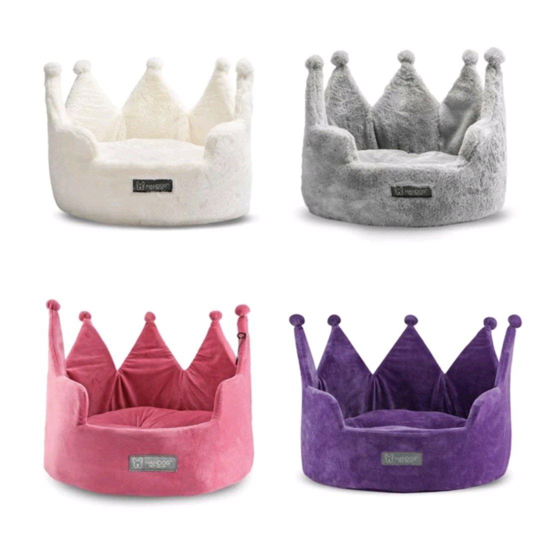NANDOG: Crown Bed Super Soft Luxe Dog/Cat Bed
