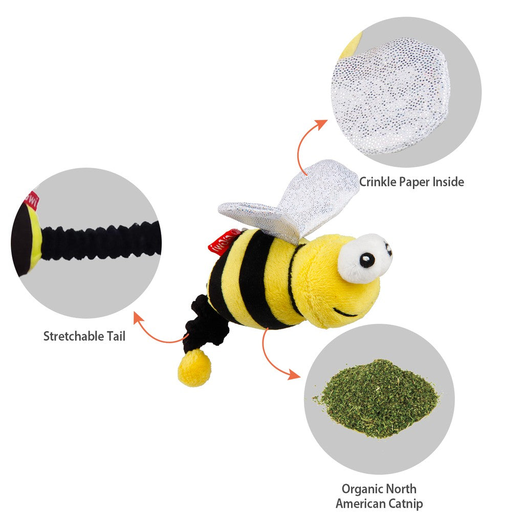 GiGwi Catnip Series — Interactive Electric Simulation Bee & Caterpillar for Cats