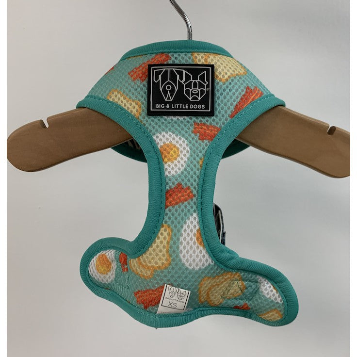 Big & Little Dogs Reversible Dog Harness — Breakfast Club (XS)