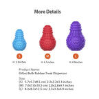 GiGwi Bulb Series – Interactive & Stuffable Dog Chew Toy (3 Sizes)