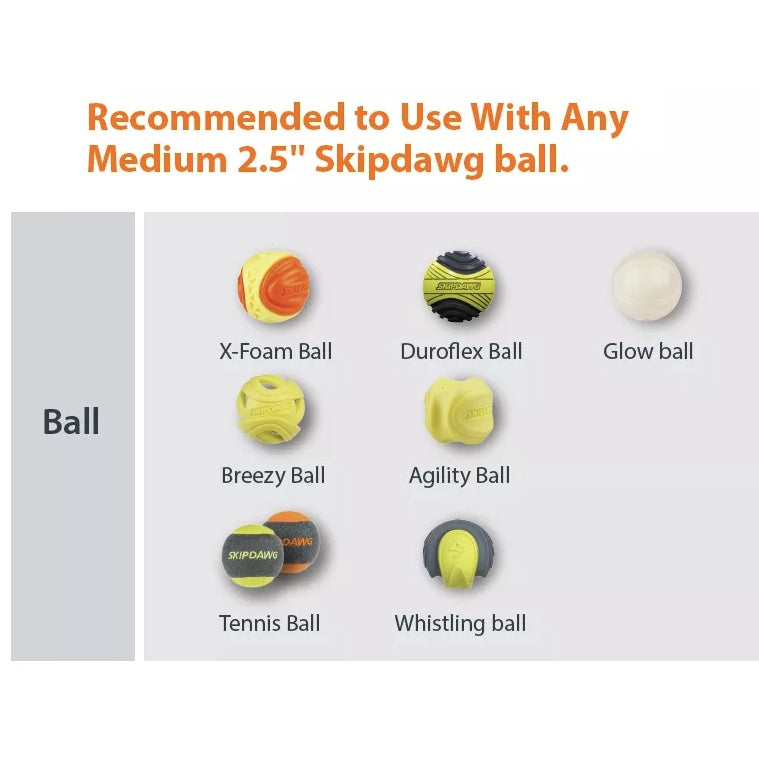 Skipdawg Ball Launcher — Hands-Free Fetch Toy (18"/24")