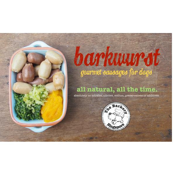 The Barkery Barkwurst — All-Natural Dog Sausages (200g)