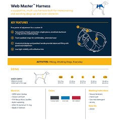 Ruffwear Web Master Harness — Secure Multi-Function Dog Harness with Handle (XXS-L/XL)