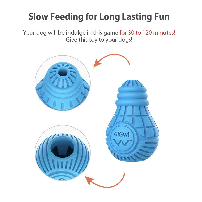 GiGwi Bulb Series – Interactive & Stuffable Dog Chew Toy (3 Sizes)