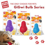 GiGwi Bulb Series – Interactive & Stuffable Dog Chew Toy (3 Sizes)