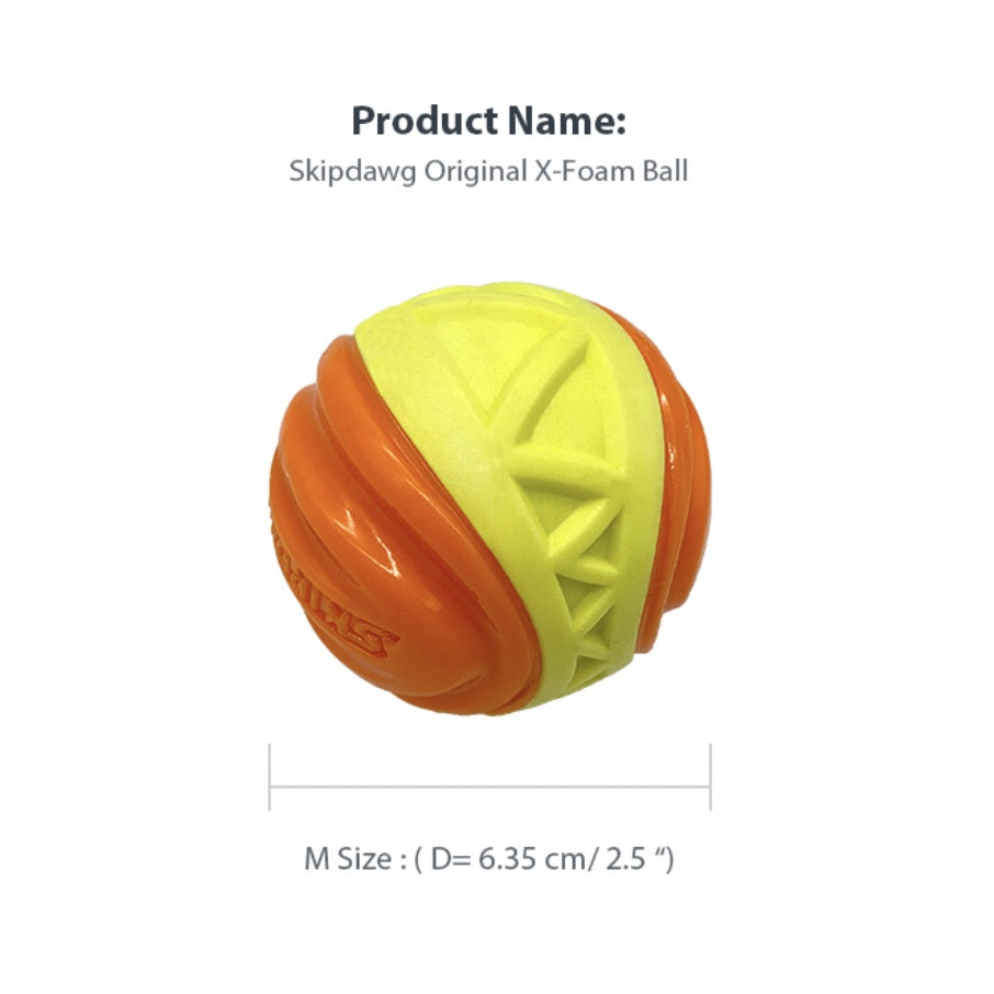 Skipdawg Series Dog Balls — X-Foam, Duroflex, Whistling & Glow