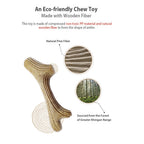 GiGwi Antler Wooden Chew Toy — Durable Natural Dog Chew Bone (4 Sizes)