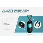 Zee Dog Poop Bag & Dispenser — Leash Clip Included (4 Rolls)