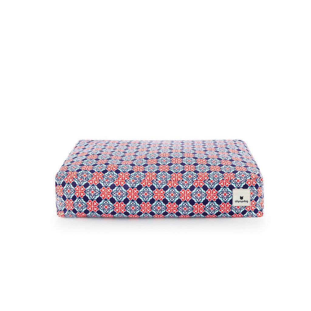 ohpopdog Royal Blue 150 Microbeads Pillow/Cover — Waterproof Supportive Pet Bed (2 Sizes)
