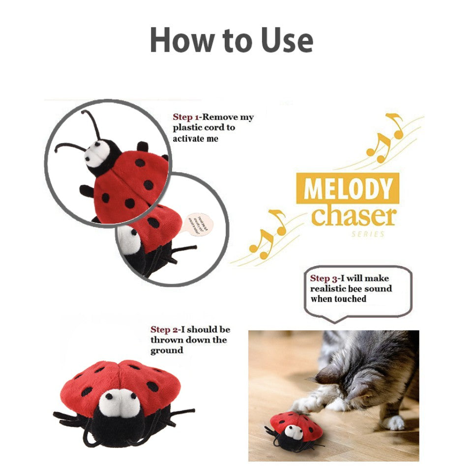 GiGwi Melody Chaser — Motion-Activated Sound Toy for Cats