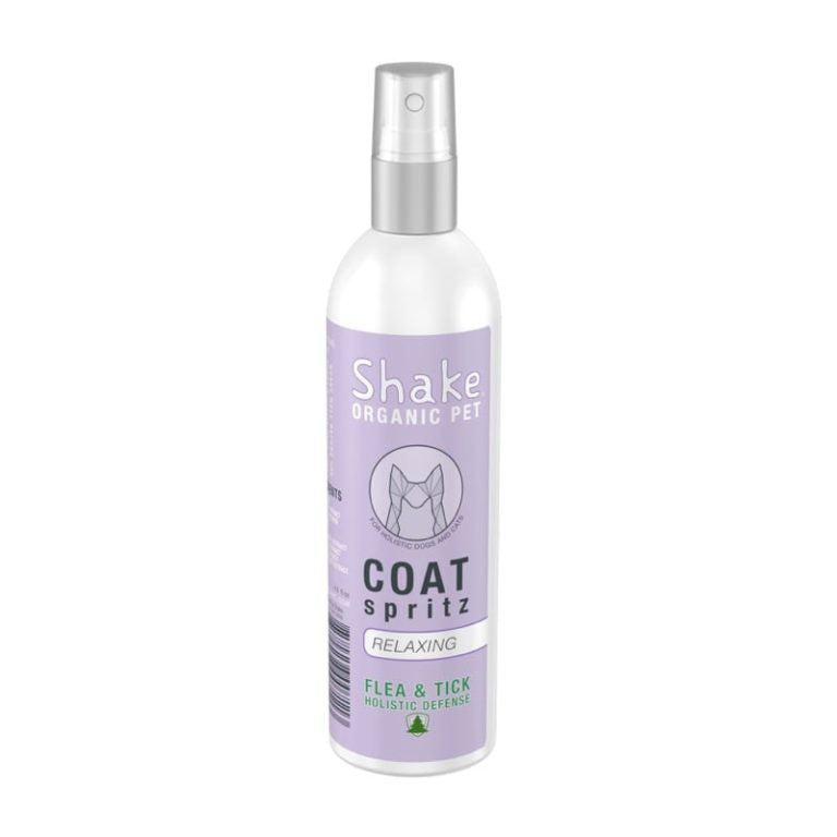 Shake 100% Organic Coat Spritz — Relaxing/Uplifting for Cats & Dogs (4.5 fl oz)
