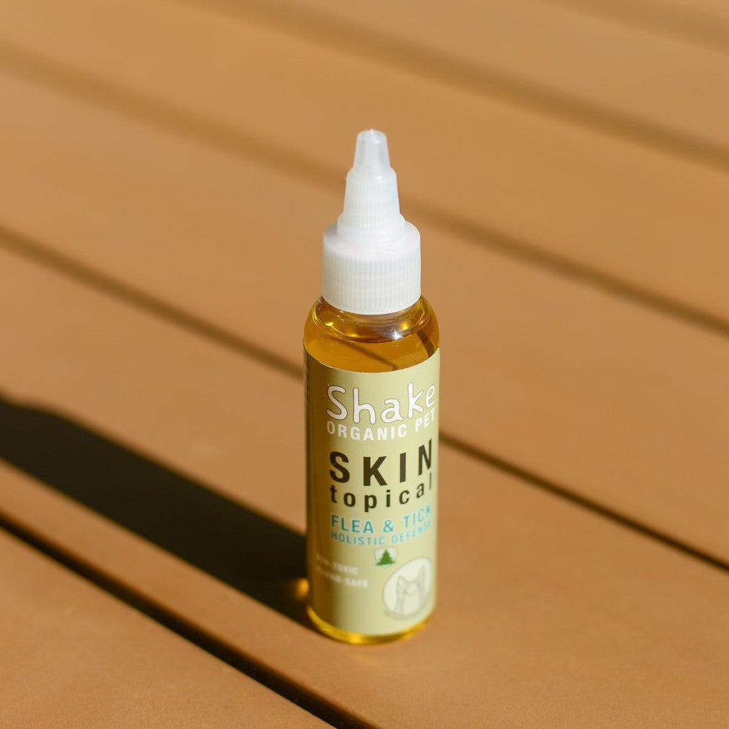Shake Organic Skin Topical Flea & Tick — Natural Parasite Defense for Dogs & Cats (2.2 oz)