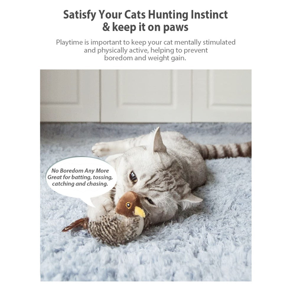 GiGwi Melody Chaser — Interactive Realistic Chirping Cat Toys (3 Styles)
