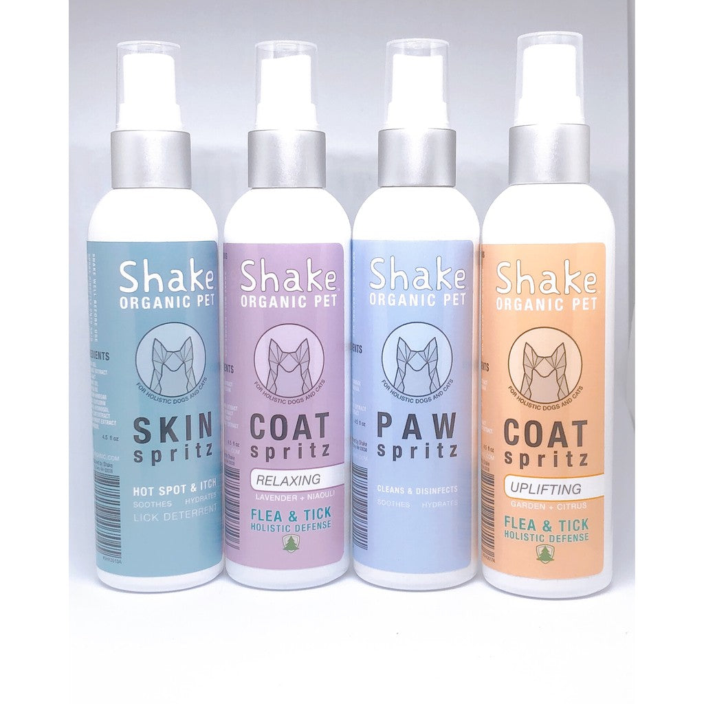Shake 100% Organic Coat Spritz — Relaxing/Uplifting for Cats & Dogs (4.5 fl oz)