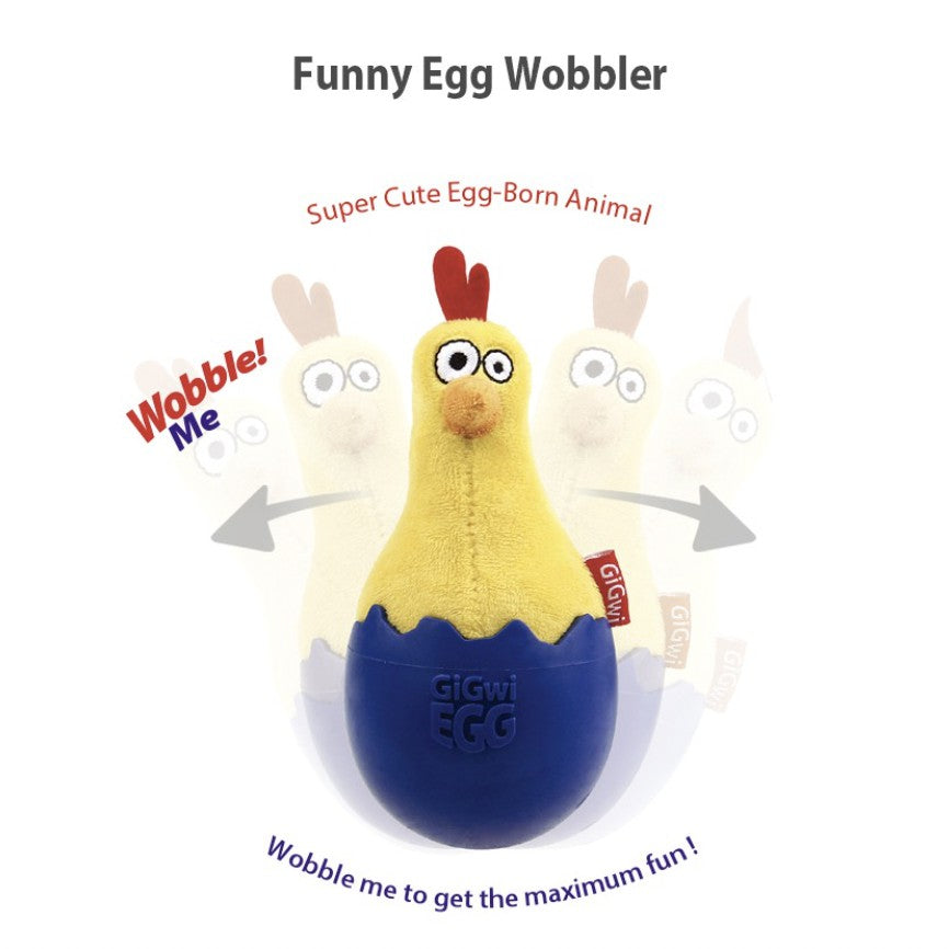 GiGwi Wobble Fun Series – Interactive Dog Toy with Squeaker