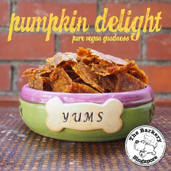 The Barkery Pumpkin Delights — Vegan Dog Treats (80g, 200g)