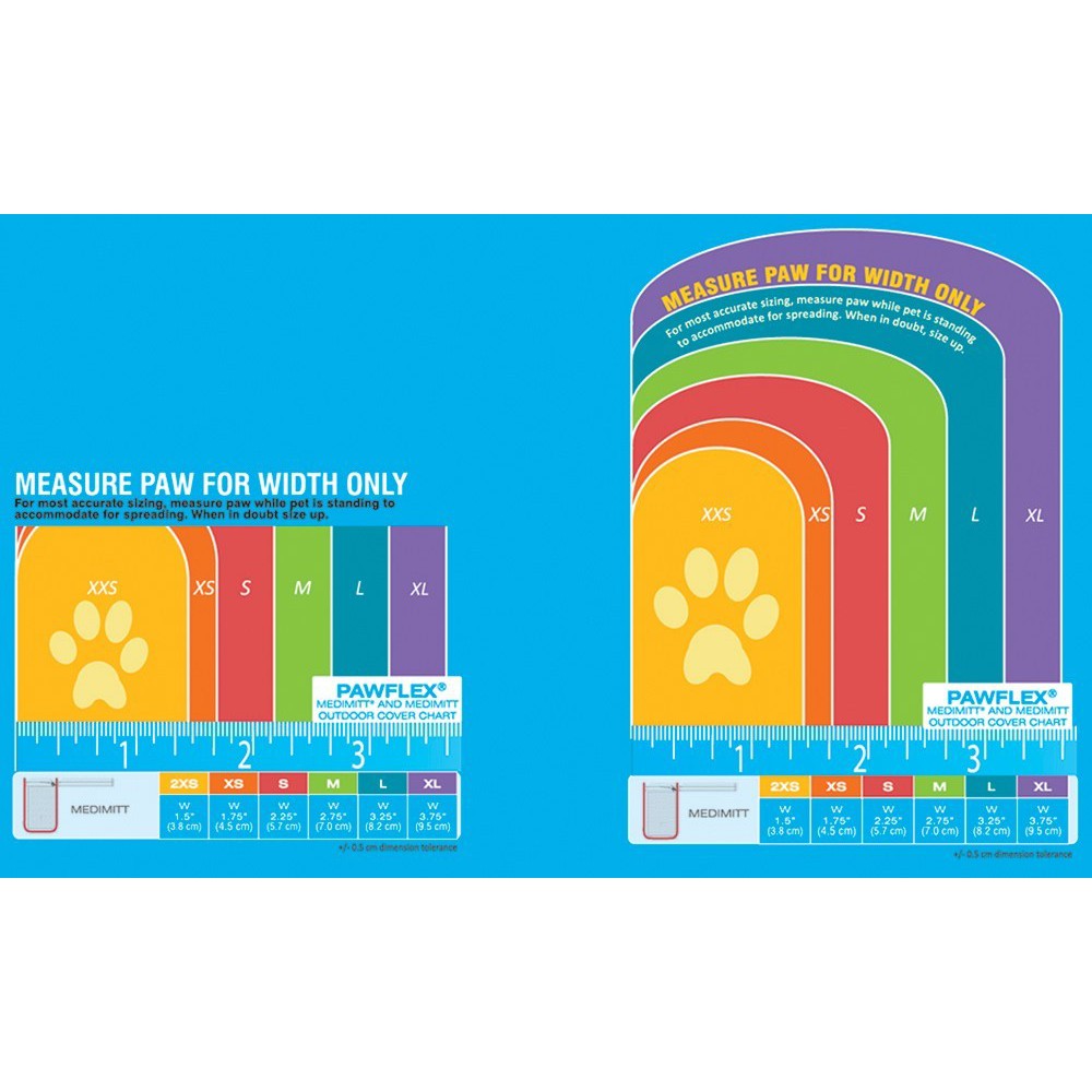 PawFlex Waterproof MediMitt Outdoor Covers — Disposable Bandage Protection for Pets (Pack of 2)