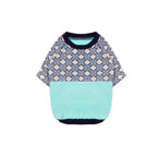 Ohpopdog Heritage Raglan Shirt — Peranakan-Inspired Pattern for Dogs (6 Sizes)