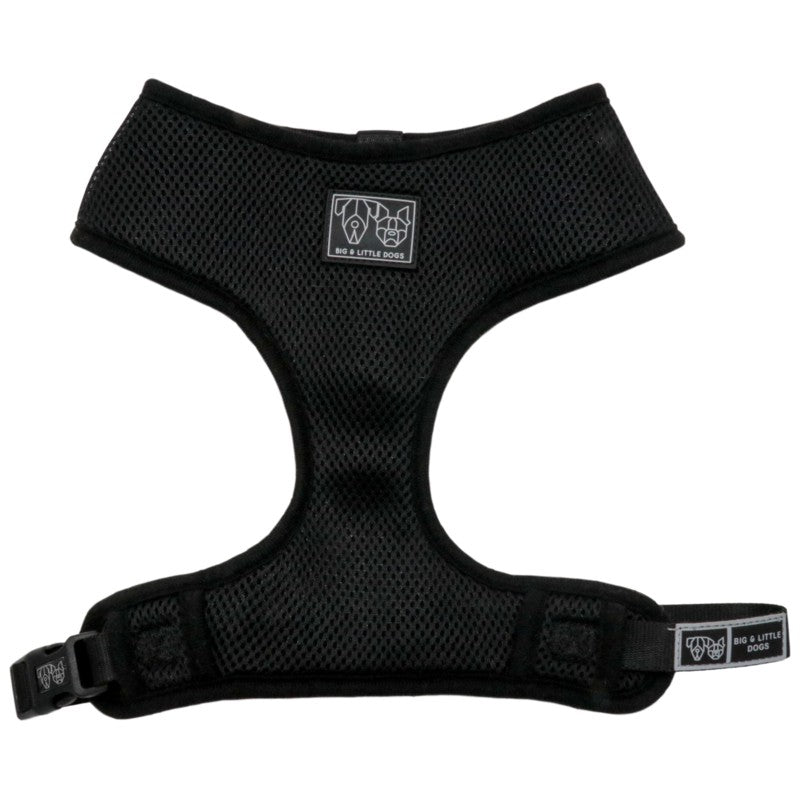 Big & Little Dogs Everyday Dog Harness — Ultra-Soft Eco-Friendly Mesh (Black)
