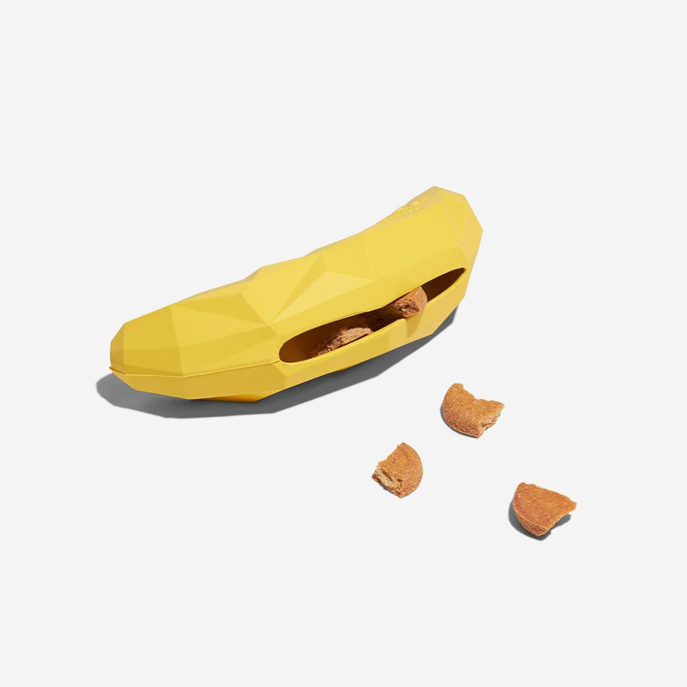 Zee.Dog Super Banana Dog Toy — Treat-Dispensing Chew Toy