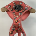 Big & Little Dogs Adjustable Dog Harness — Custom Printed Neoprene (L, Donuts and Coffee)