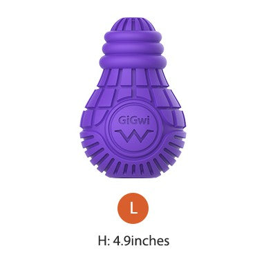 GiGwi Bulb Series – Interactive & Stuffable Dog Chew Toy (3 Sizes)