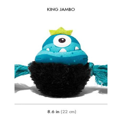 Zee.Dog King Jambo — Painted Canvas Squeaky Dog Toy
