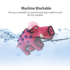 GiGwi Duraspikes Series — Durable Canvas Plush Dog Toy with TPR Spikes