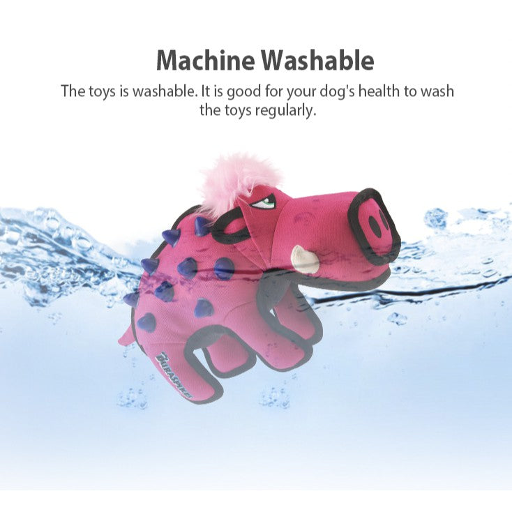 GiGwi Duraspikes Series — Durable Canvas Plush Dog Toy with TPR Spikes