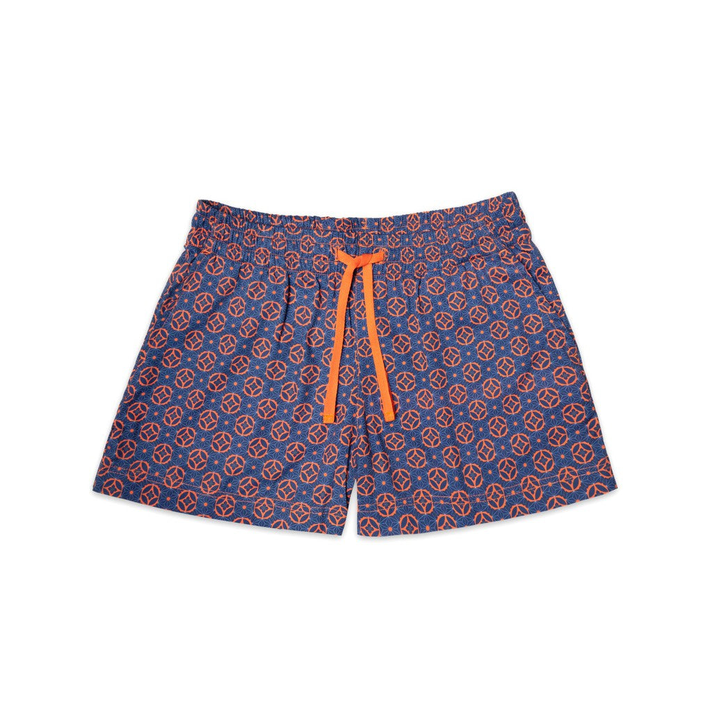 Ohpopdog Matching Human Shorts for Pet Owners — Baba Navy Heritage Print (S, M, L)